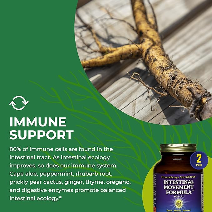 HealthForce SuperFoods Intestinal Movement Formula 120 Caps 3)