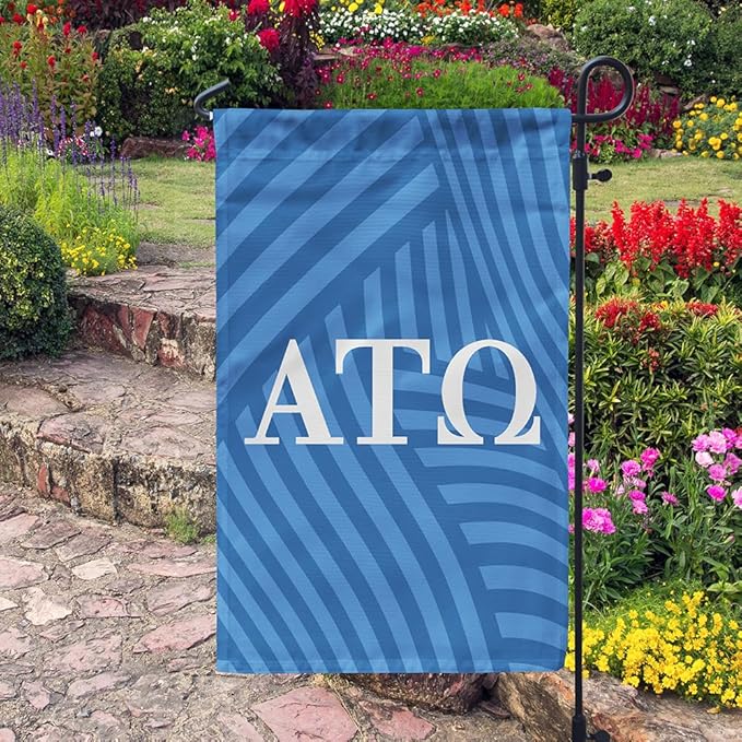 Alpha Tau Omega Licensed Flag Garden 12x19 inches Flag Banner Yard Decor Outdoor Decoration (Alpha Tau Omega #4)