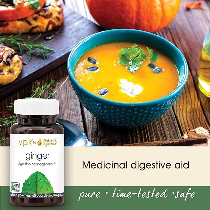 Maharishi Ayurveda - Organic Ginger Supplement (60 Herbal 600 mg)