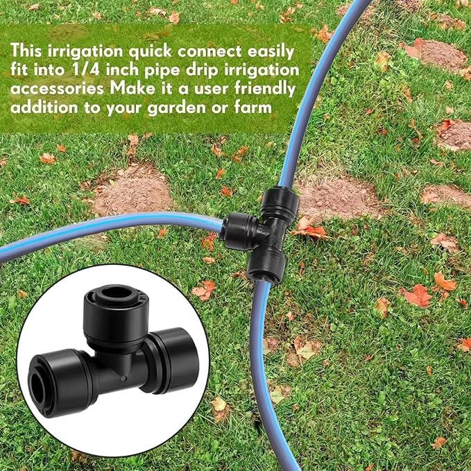 1/4 Inch Drip Hose,65Foot Gray Drip Hose for DIY Garden Irrigation Systems,Hydroponics,Spray Hose,Drip Emitter,or as a Blank Distribution Tube for any Garden Project(20 m)