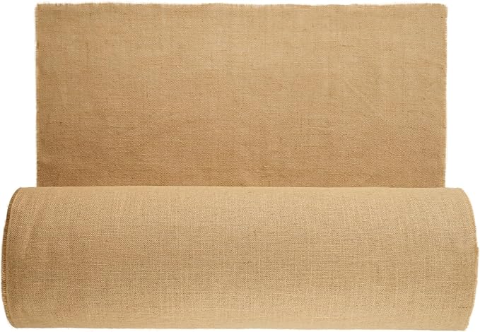 VEVOR Burlap Fabric Roll, 40” x 300 ft High Density Natural Jute Fiber Material for Outdoor Plant Care, Tree Wrap Roll, Decor, DIY Crafts, Wedding, Garden Weed Barrier, Plants & Trees Winter Covering