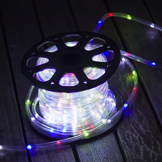 LED Rope Lights for outside 150Ft LED Rope Lights Outdoor Waterproof, 643 LEDs 110V 8 Modes Remote Led Color Christmas Rope Lights Indoor Outdoor Party Holiday Garden Decoration (Multicolor)