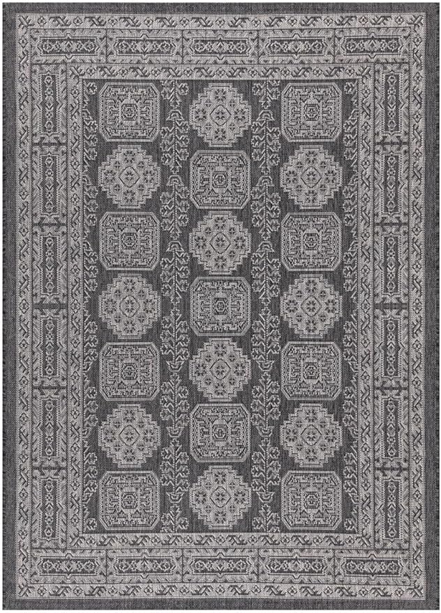 Keen Home Design Terrace Outdoor Area Rug - 8x10 Washable Indoor/Outdoor Rug for Patio, Kitchen, Balcony, Beach, Garden, Deck and Porch, Size: 7'7"x10'