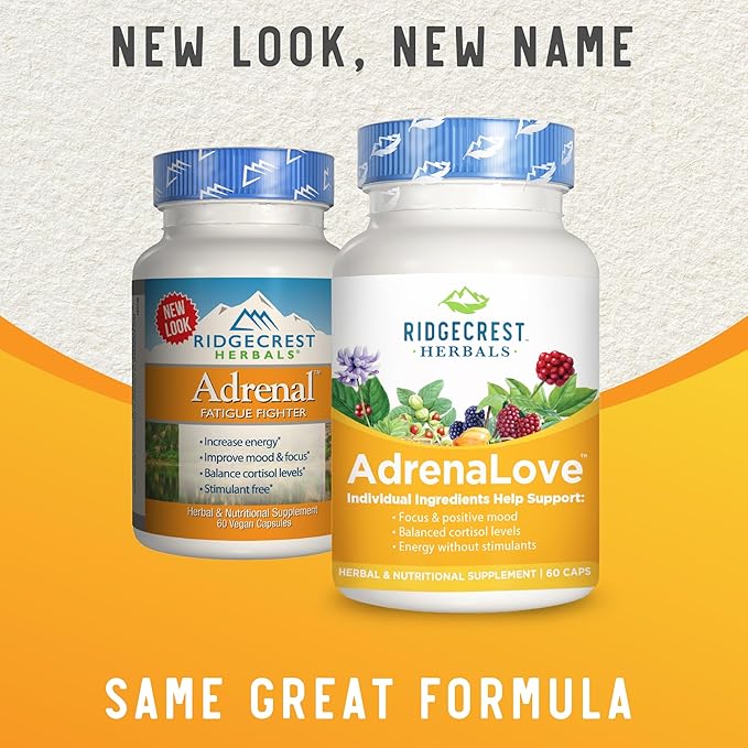RidgeCrest Herbals Adrenal Fatigue Fighter (New (60 Caps, 30 Serv)