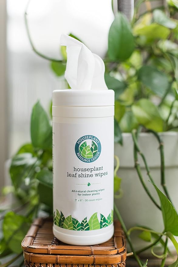 Leaf Cleaner Wipes for House Plants - Sparkling Leaf Shine for Indoor Plants - Houseplant Resource Center Plant Cleaning Wipes for Leaves - Root and Plant Duster Wipes (30 Count)