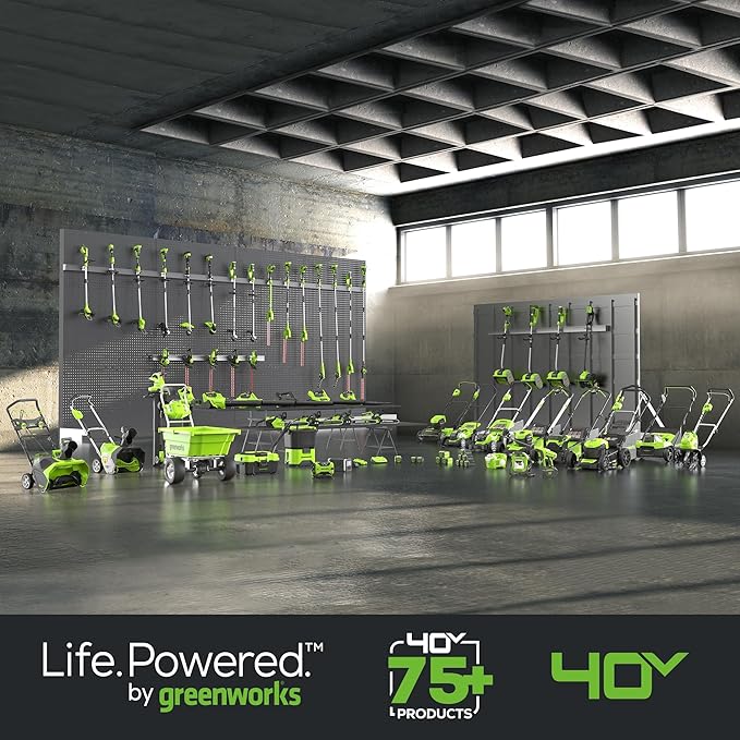 Greenworks 40V 13-Inch Cordless String Trimmer/Edger and Leaf Blower Combo Kit + 3 Bonus Spools, 2.0Ah Battery and Charger Included