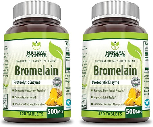Herbal Secrets Bromelain 500 Mg 120 2 |