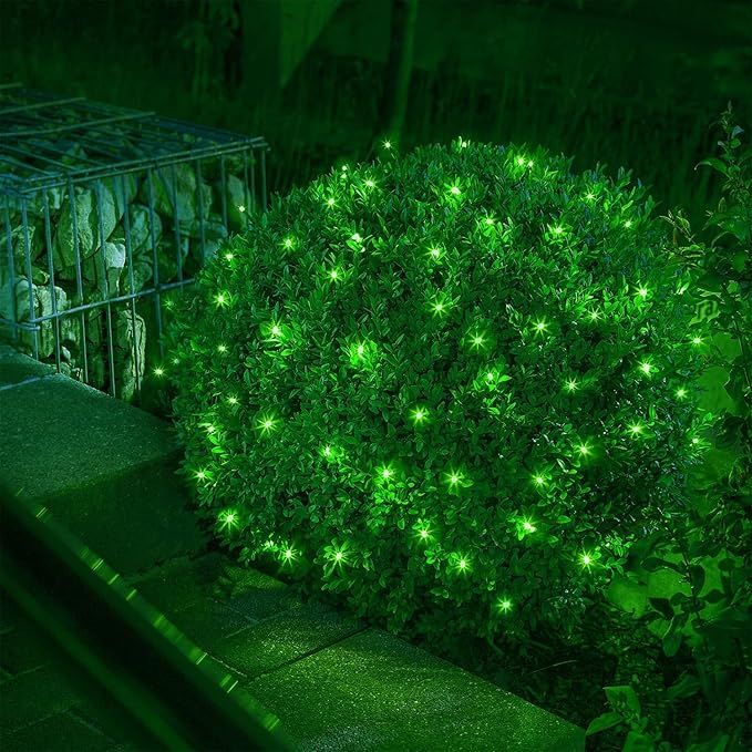 164Ft 500 LED St Patrick's Day Lights, Waterproof 8 Twinkle with Memory Functions Green String Lights for Indoor Outdoor Tree Garden Decoration (Green)