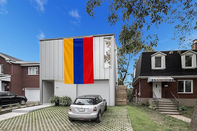 Armenia Extra Large Flag 6x10FT Giant Armenian National Polyester Flag With 3 Grommets For Patriotic Armenian Themed Festival Events Party Decoration (Armenia, 6x10FT)
