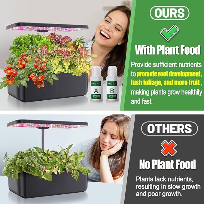 349pcs Hydroponic Pods for Aerogarden - Seed Starter Grow Sponges Sprout kit for Grow Anything with Plant Food, Growing Sponge, Plant Basket, Compatible with Most Indoor System