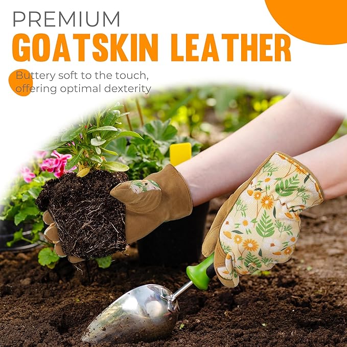 HANDLANDY Women Safety Work Gloves Utility Touch Screen Working Grip Glove for Yardwork Gardening Breathable Mechanic Gloves