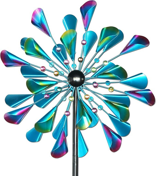 Decoroca 72" Large Wind Spinner Outdoor, Metal Garden Clearance Sculpture & Yard Decor
