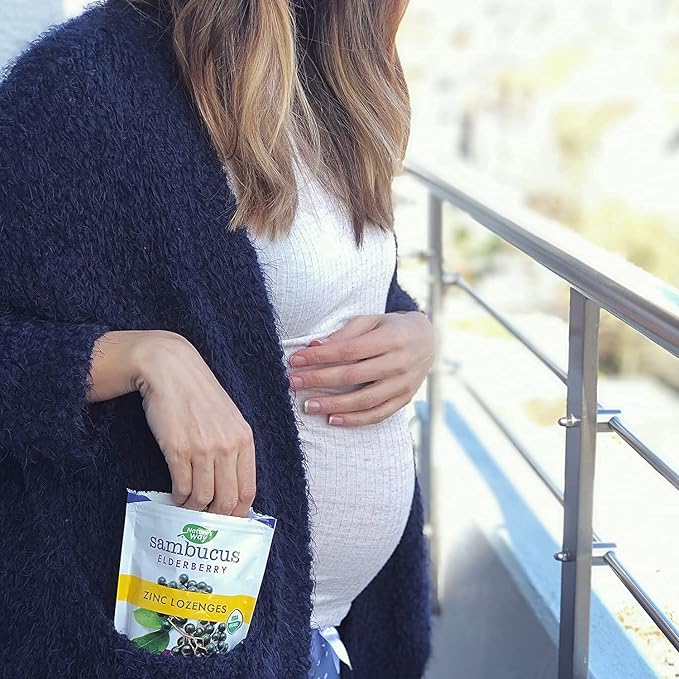 Nature's Way Organic Sambucus Zinc Lozenges 24 Lozenges 3)