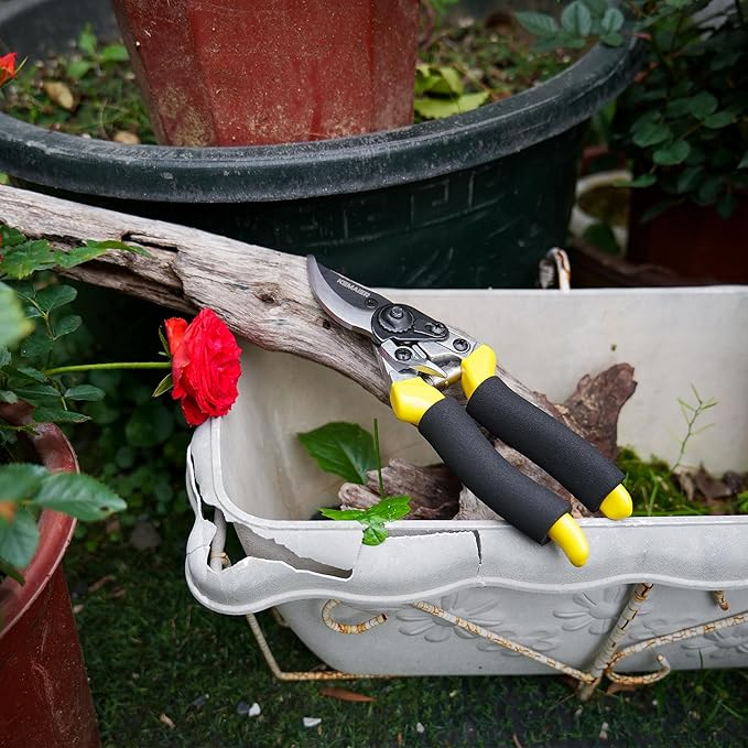 Heavy-Duty Handheld Garden Shears - Versatile Pruning Tools for Gardening, Tree Pruning, Flower Care, Hedge Maintenance, Plant Branch Cutting, and Pruner Holster