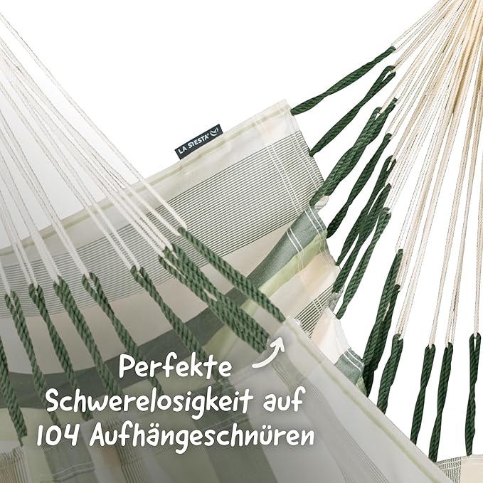 LA SIESTA® - Large Comfort Domingo Hammock Swing Chair & CasaMount - Weather & Tear Resistant Hanging Chair - Outdoor Indoor Hammock Chair w/Suspension Kit for Walls Ceilings Square Beams - Cedar