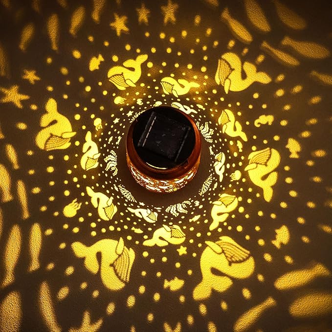 Whale Solar Lanterns Outdoor Waterproof Hanging Sunflower Solar Lights Gifts for Women Men Metal Decorative LED Lanterns Outside for Garden, Yard, Patio, Lawn, Porch, Backyard