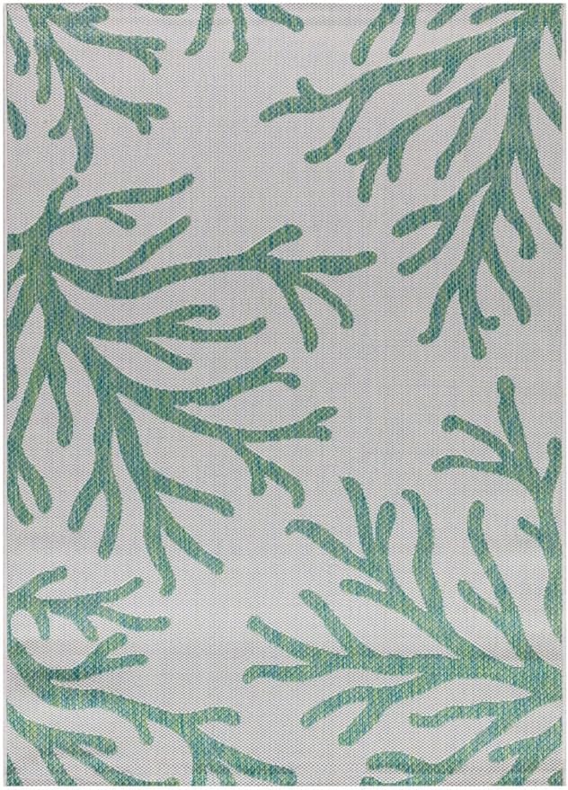 Keen Home Design Terrace Outdoor Area Rug - 9x12 Washable Indoor/Outdoor Rug for Patio, Kitchen, Balcony, Beach, Garden, Deck and Porch, Size: 8'10"x12'