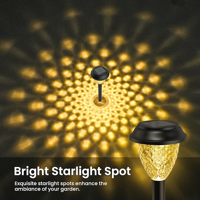 SOLPEX Solar Lights for Outside,10 Pack Solar Lights Outdoor Waterproof,Warm White Outdoor Solar Lights for Yard,Garden,Pathway,Patio and Landscape Lighting Decor