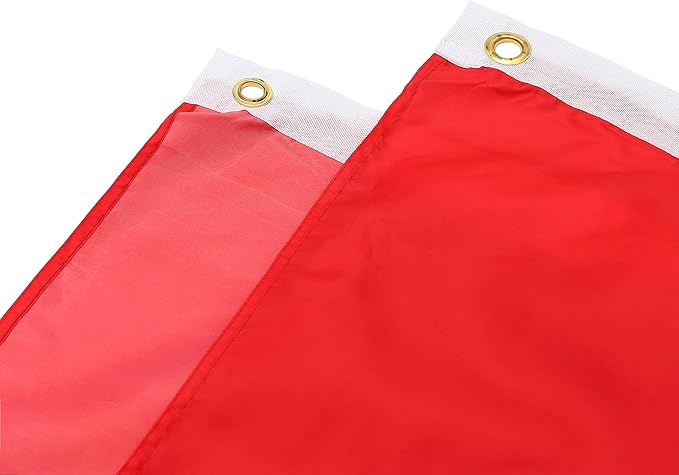 Haiti Pleated Fan Flag Banner 3 x 6 Ft, 2 Pcs - Indoor/Outdoor/Front Porch Decorations, Patriotic Holiday Celebrations