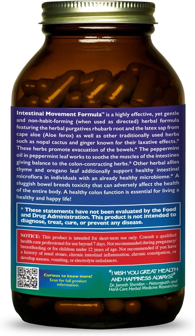 HEALTHFORCE SUPERFOODS Intestinal Movement Formula 360 Capsules