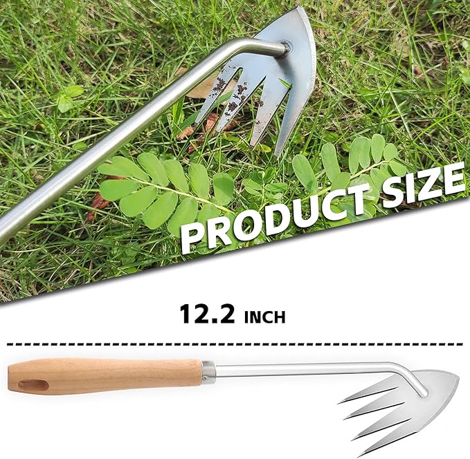 Japanese Weed Puller Tool Garden Tools Hand Weeder Tools - Gardening Hand Tools Weed Remover Tool for Vegetable Gardening Backyard Farm Planting & Weeding Removal Quick Work