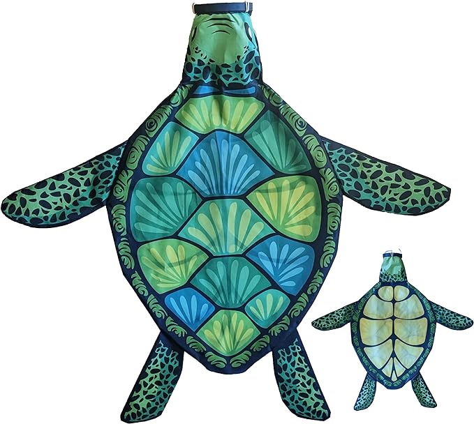 Madrona Brands Small Turtle Windsock | Durable Outdoor Hanging Decoration | Yard, Garden, Patio, Beach and More | 32 Inch