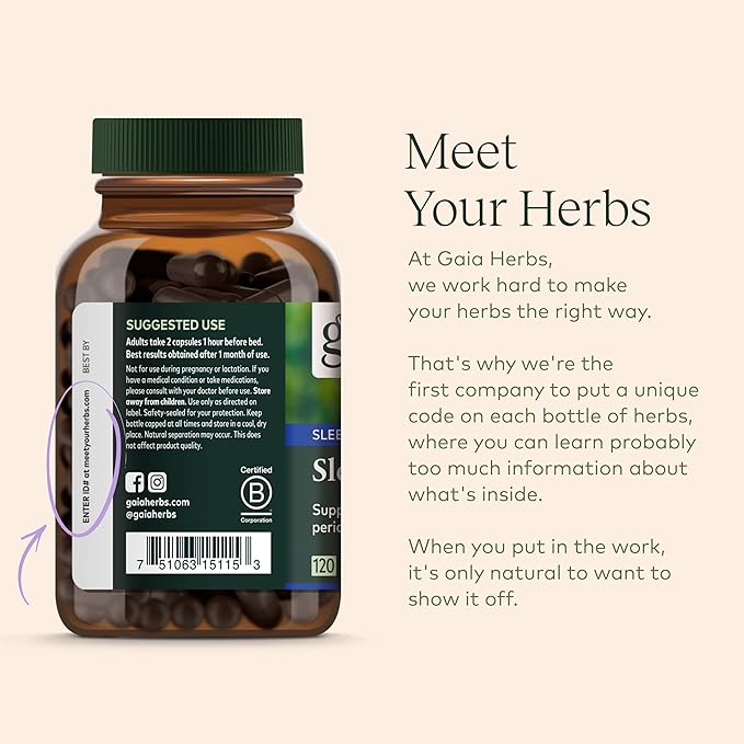 Gaia Herbs SleepThru 60 Vegan (30-Day Supply)