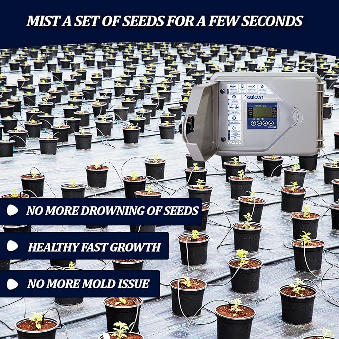 Galcon 8056S AC-6S 6-Station Indoor Irrigation or Outdoor Controller-Seconds Operation