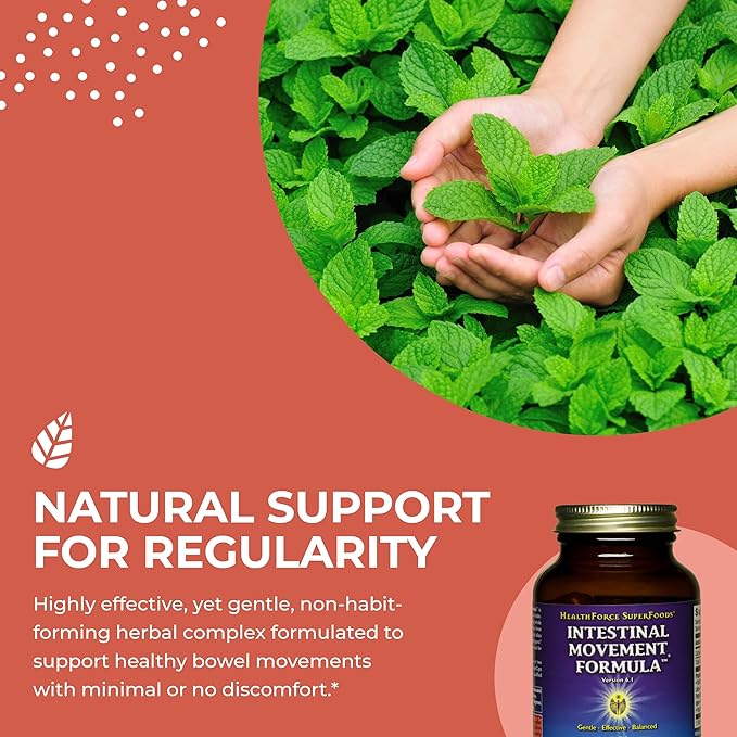 HealthForce SuperFoods Intestinal Movement Formula 120 Capsules