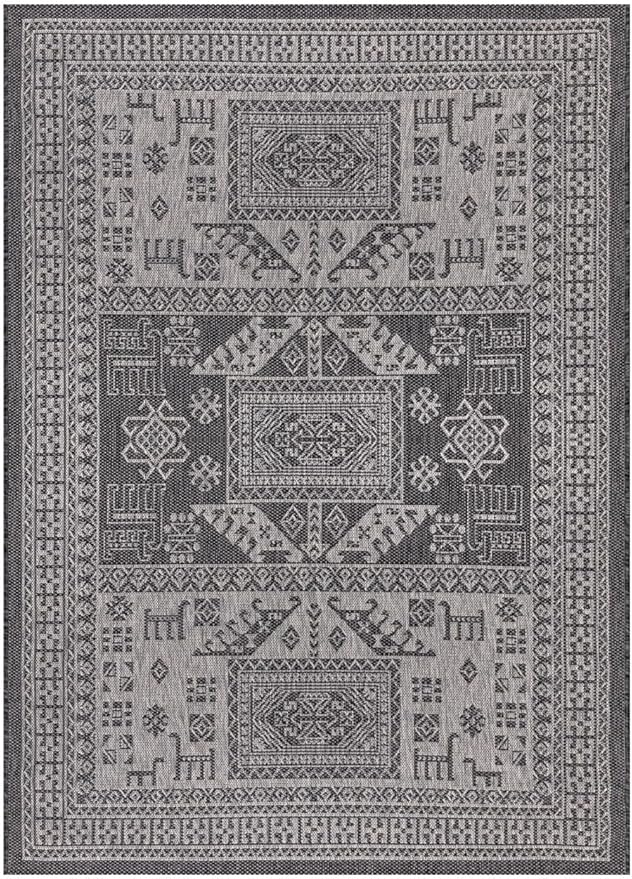 Keen Home Design Terrace Outdoor Area Rug - 8x10 Washable Indoor/Outdoor Rug for Patio, Kitchen, Balcony, Beach, Garden, Deck and Porch, Size: 7'7"x10'