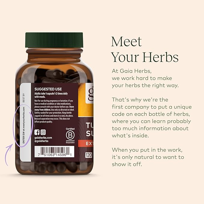 Gaia Herbs Bacopa 60 Vegan 60-Day Supply)