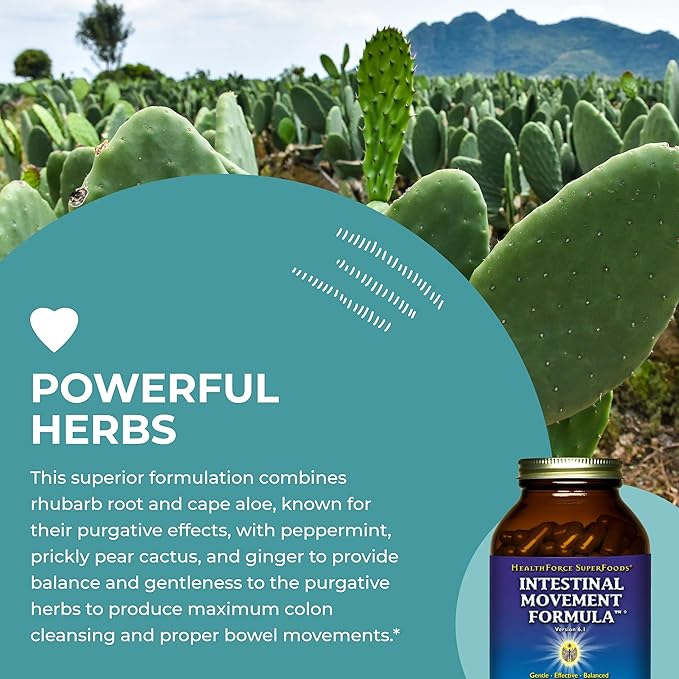 HEALTHFORCE SUPERFOODS Intestinal Movement Formula 360 Capsules