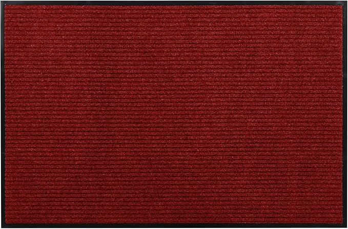 Profile Rubber Door Mat, 72x48inch, Heavy Duty, Entrance Doormat, Indoor and Outdoor, Waterproof, Easy Clean Shoe Scraper, Home Rug Welcome Mats for Entryway, Patio, Porch(Red)