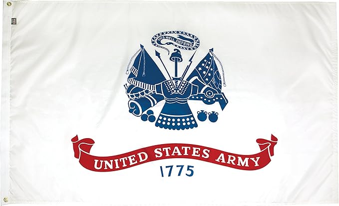FlagSource U.S. Army Nylon Military Flag, Made in The USA, 3x5'