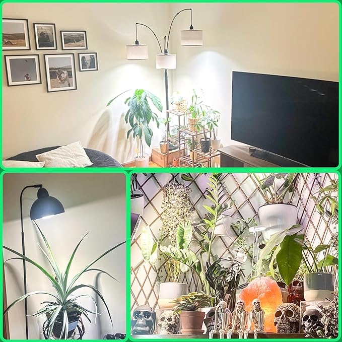 LED Grow Light Bulbs for Indoor Plants Full Spectrum, 320W Equivalent Plant Light Bulb, 4000K Plant Grow Light Bulb, Grow Bulb for E26 Regular Fixtures, Pack 1