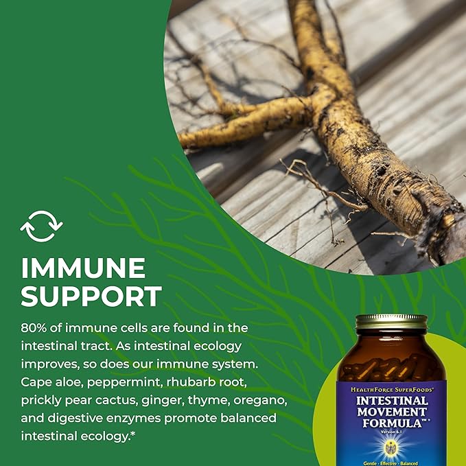 HEALTHFORCE SUPERFOODS Intestinal Movement Formula 360 Capsules