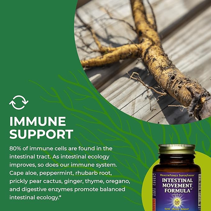 HealthForce SuperFoods Intestinal Movement Formula 50 Caps