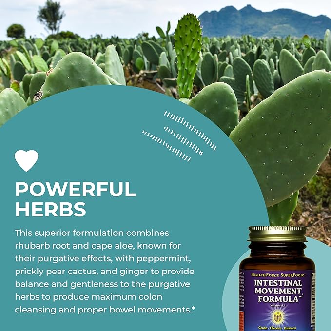 HealthForce SuperFoods Intestinal Movement Formula 50 Caps