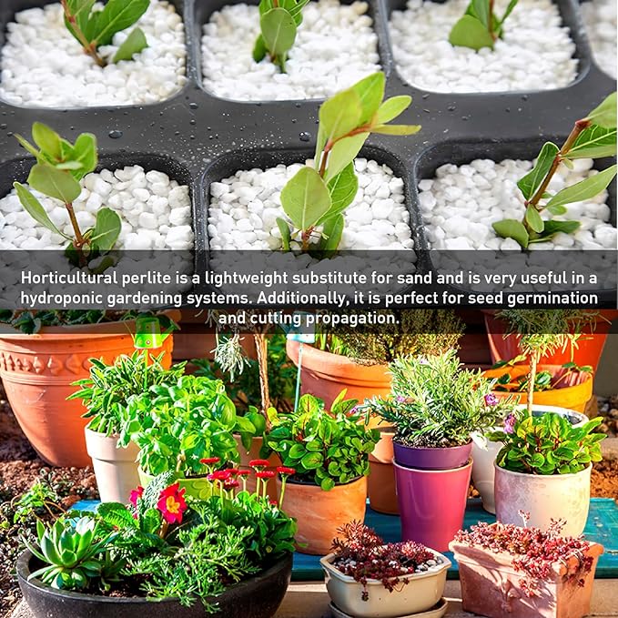 Norcal Perlite Horticultural Organic Certified Premium Screened Coarse – Garden Indoor Outdoor Plants – Soil Additive Better Aeration and Drainage - 4 Cubic Feet (103 Quarts) 1 Bag