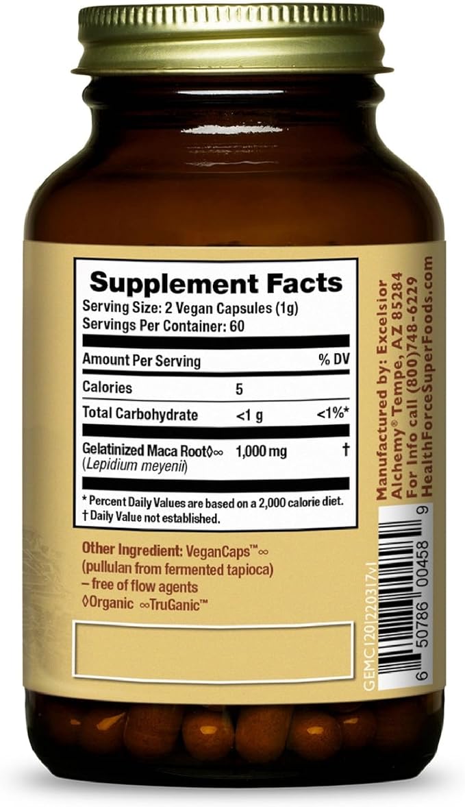 Healthforce Superfood Gelatinized Maca 120 VeganCaps