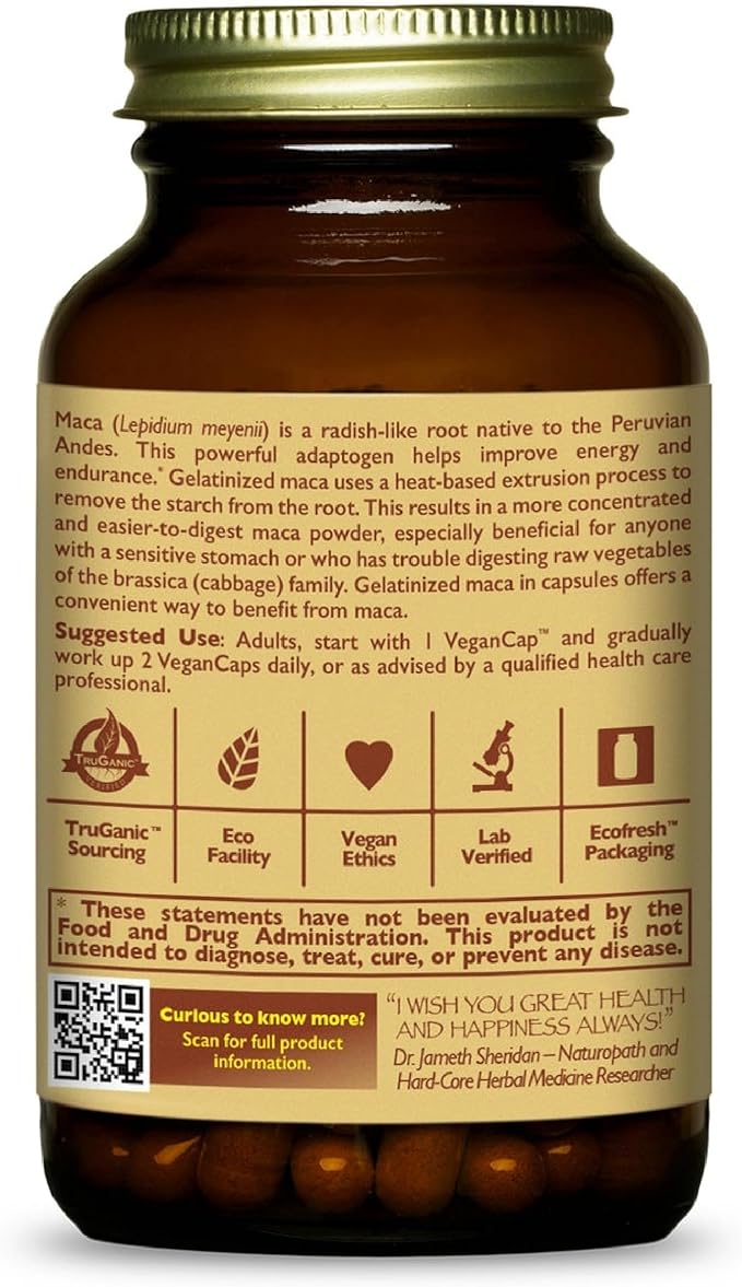 Healthforce Superfood Gelatinized Maca 120 VeganCaps