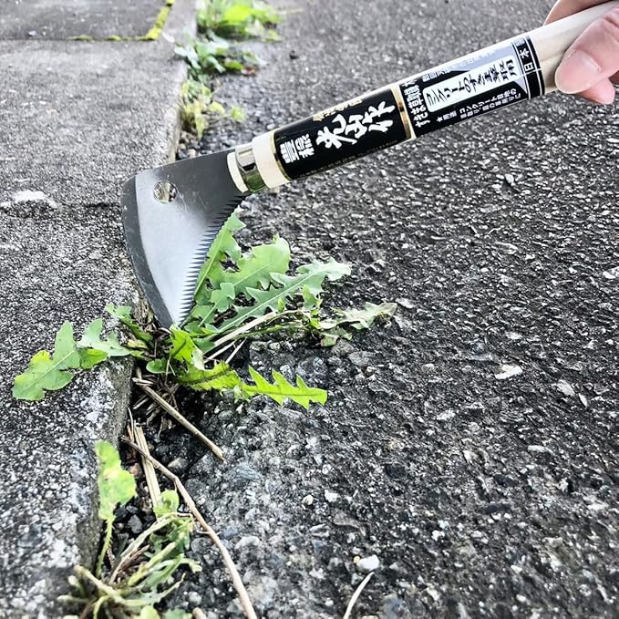 Japanese Weeding Sickle L-Shaped Garden Tool [Made in Japan] Gardening Hand-held Weeder Hand Hoe Weed