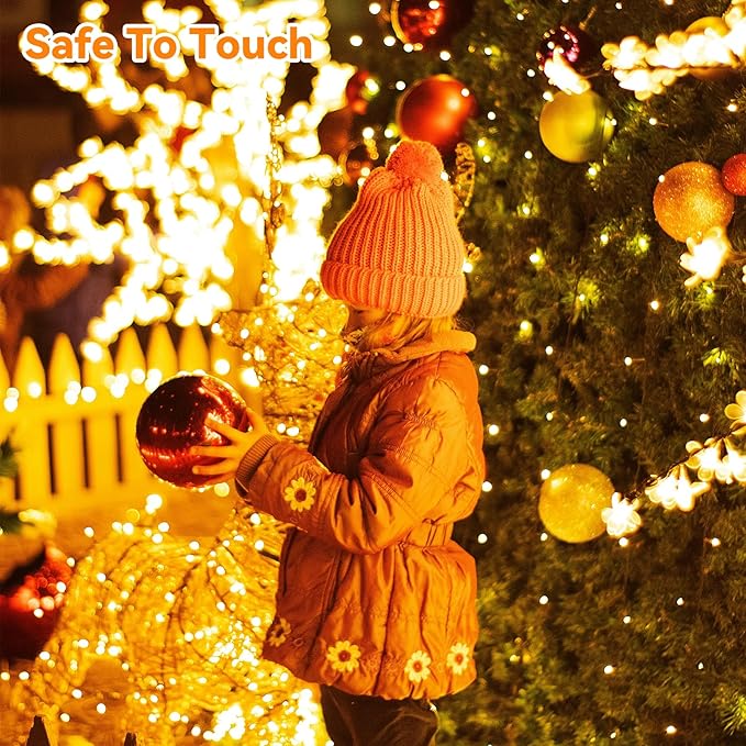 LitHome 164ft 500Led Color Changing String Lights with Remote,35 Colors RGB Christmas Lights with Timer,Dimmable Halloween String Light Outdoor Plug in,Xmas Tree Light Indoor for Fall Party Decor