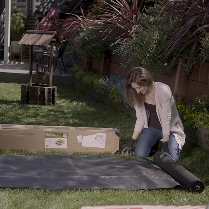 ECOgardener Premium 5oz Landscape Fabric, 3ft x 250ft Pro Garden Weed Barrier - Durable & Heavy Duty Weed Block Gardening Mat, Easy Setup & Superior Weed Control, Eco-Friendly & Convenient Design