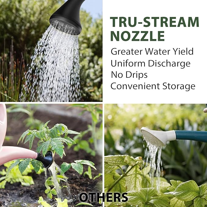 Outdoor Watering Can for Plants Indoor Watering Can for Houseplants 3/4 Gallon 3L (Green)