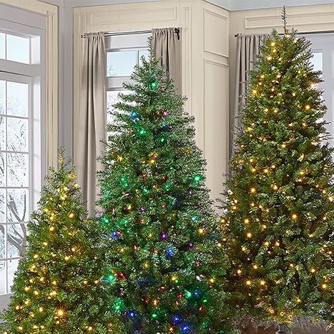 Dazzle Bright 100FT 300 LED Color Changing Christmas Lights, 2 in 1 Warm White & Multi Waterproof Christmas String Lights with Remote 11 Functions Christmas Decorations for Indoor Outdoor