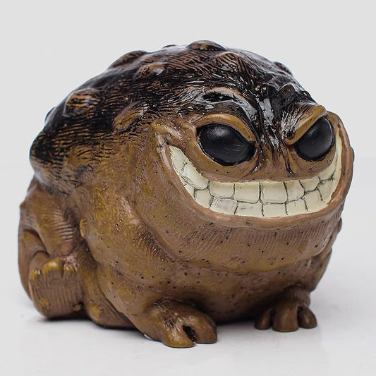 Weird Ugly Funny Monster Frog Obese Toad Garden Accessories Quirky Outdoor Accents Decorative Statue Novelty Home Office Sculpture Unique Gift