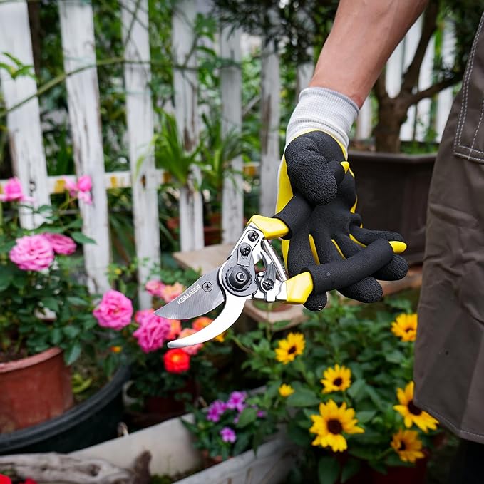 Heavy-Duty Handheld Garden Shears - Versatile Pruning Tools for Gardening, Tree Pruning, Flower Care, Hedge Maintenance, Plant Branch Cutting, and Pruner Holster