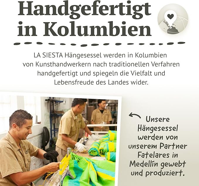 LA SIESTA® - XL King Domingo Hammock Swing Chair - Weather & Tear Resistant Hanging Hammock Chair - Indoor Outdoor Hammock Chair Swing - Hanging Chair for Patio Porch Bedroom - Max 355 Lbs, Cedar