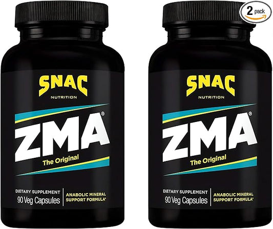 SNAC ZMA The Original Recovery & B6, 180 180 Veggie (2 Pack 90 Count)